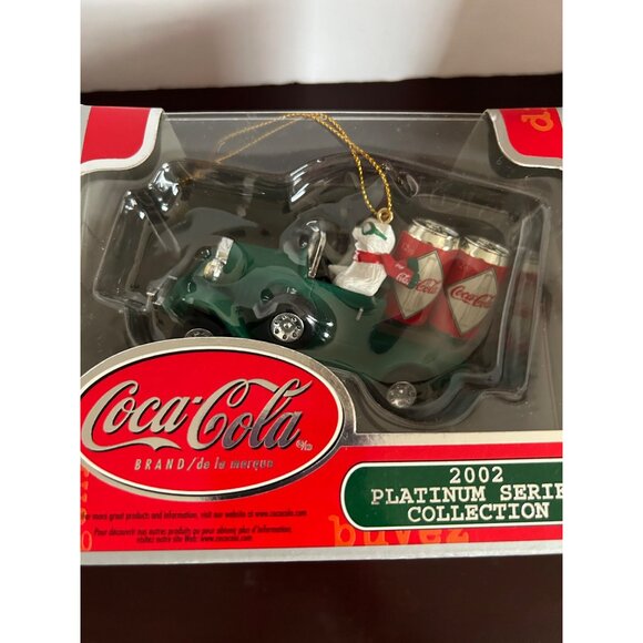 Coca-Cola 2002 Platinum Series Collection Ornament Santa Christmas Collectible - Picture 2 of 8